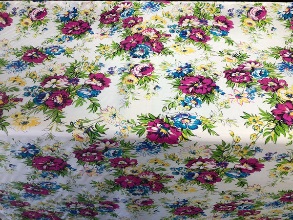 Emanuel Ungaro Spring Florals Print on Habutai