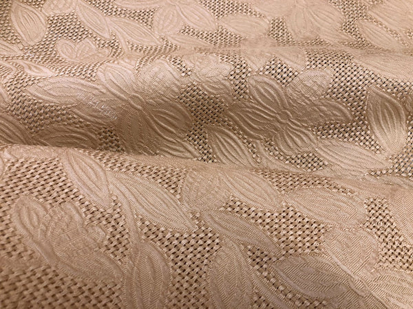Rustic, Open Weave Silk Jacquard, Latte