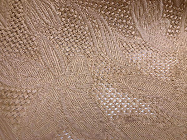 Rustic, Open Weave Silk Jacquard, Latte