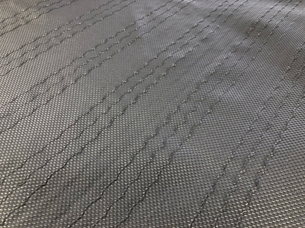 Embossed Dobby Silk, Silver