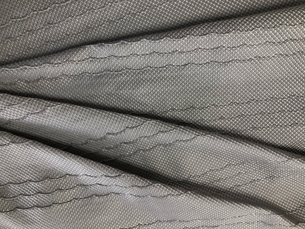 Embossed Dobby Silk, Silver