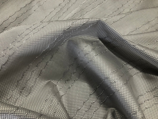 Embossed Dobby Silk, Silver