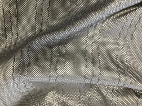 Embossed Dobby Silk, Silver