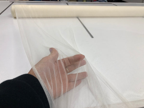 Bridal Super Fine Ivory Silk Tulle