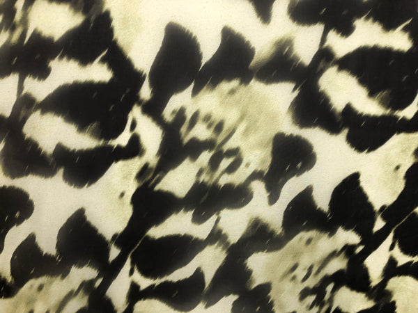 Floral Shadow Print on Citrus Silk Chiffon