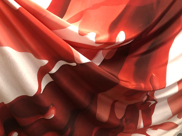 Printed Crepe de Chine Silk