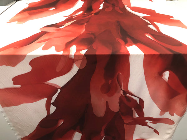 Printed Crepe de Chine Silk