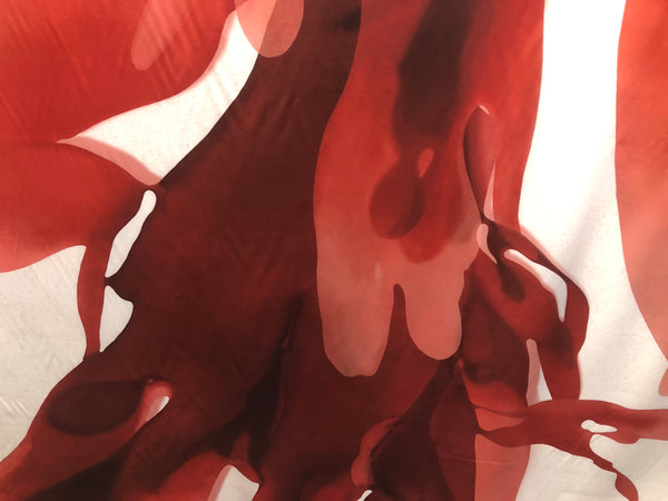 Printed Crepe de Chine Silk