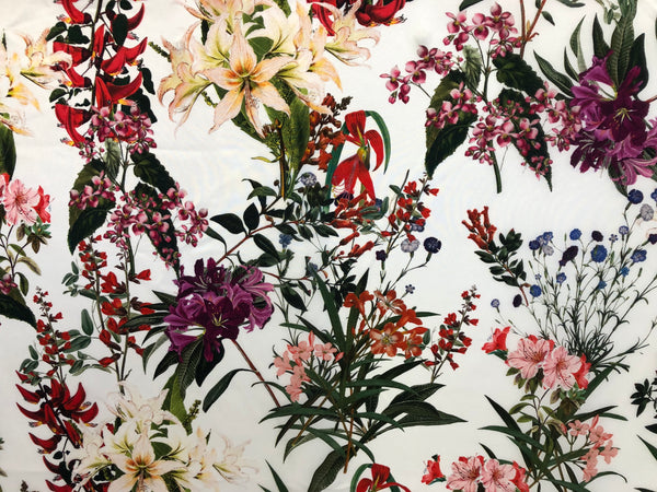 Printed Crepe de Chine Silk