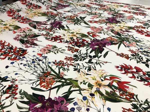 Printed Crepe de Chine Silk