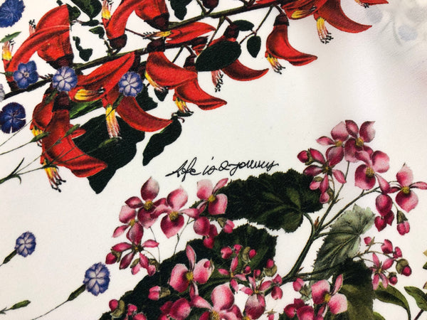 Printed Crepe de Chine Silk