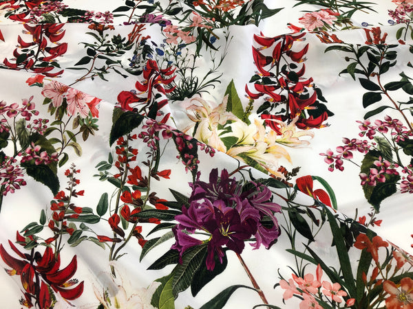 Printed Crepe de Chine Silk