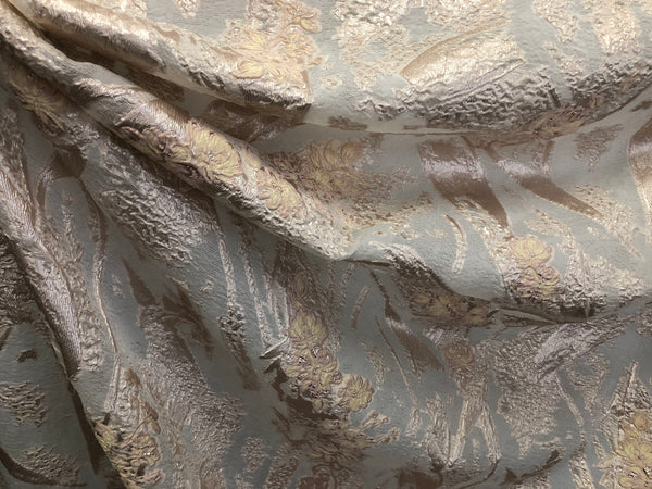 Pink Blush Flowers Silk Blend Coupé Organza