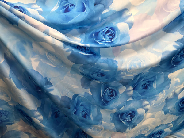 Slubbed  Printed  Silk  Charmeuse