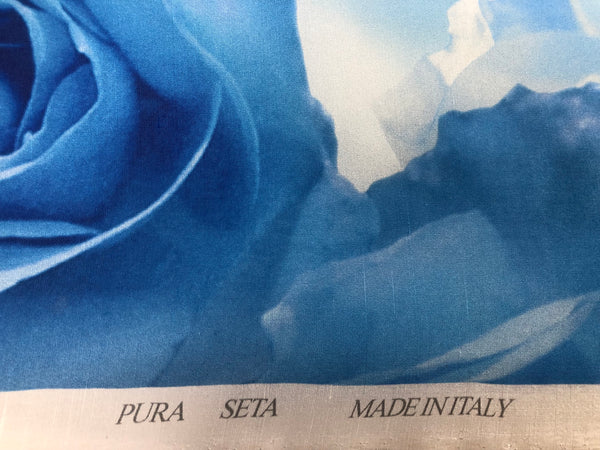 Slubbed  Printed  Silk  Charmeuse