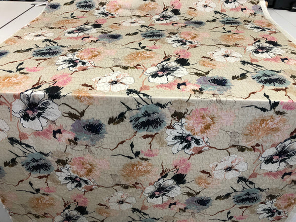 Printed Silk Brocade