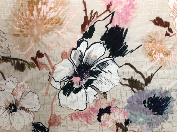 Printed Silk Brocade