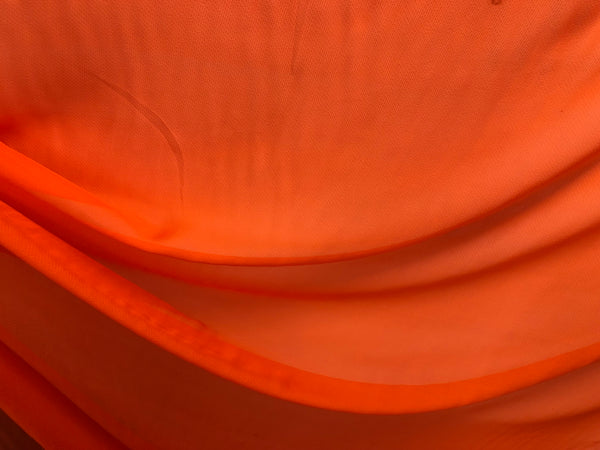 Textured Silk Chiffon, Blood Orange