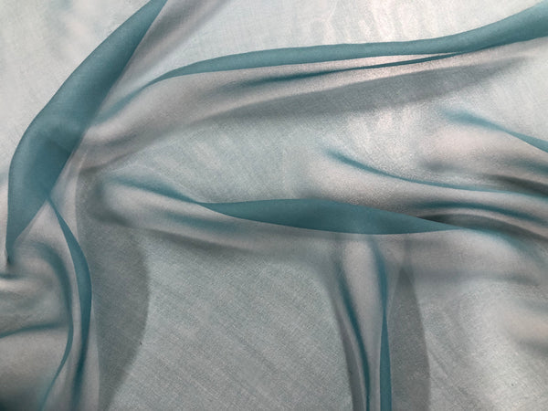 Silk Georgette, Teal