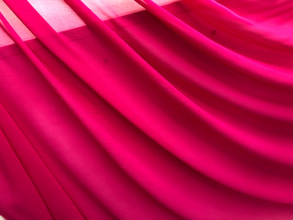 Silk Georgette, Fuchsia