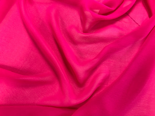 Silk Georgette, Fuchsia