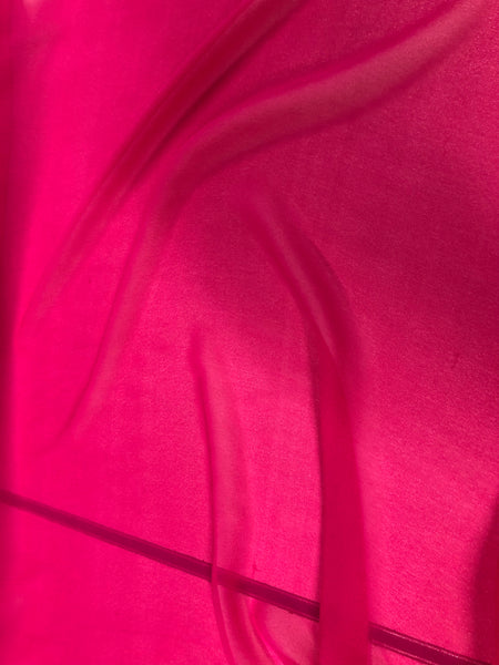 Silk Georgette, Fuchsia