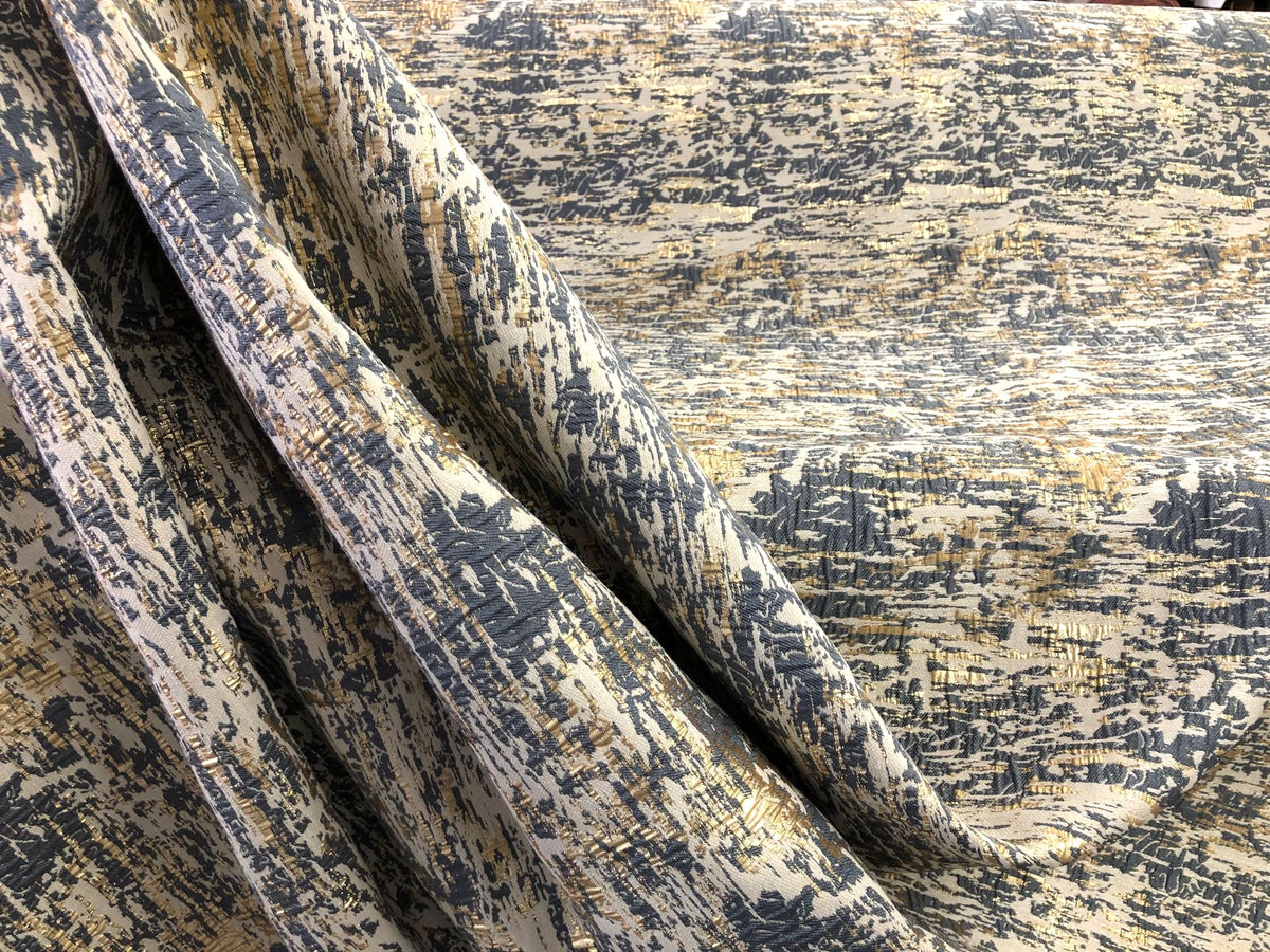 Geometric Burgundy Red Lurex Jacquard Fabric Muse