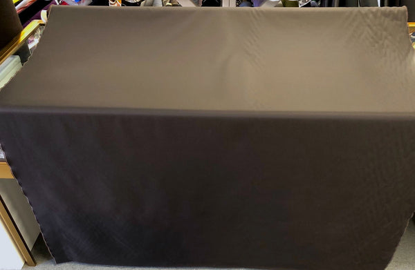 Silk Wool Dark Brown Gaberdine Suiting