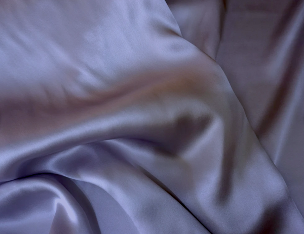 Lavender Purple Silk Satin