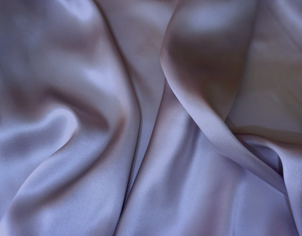 Lavender Purple Silk Satin
