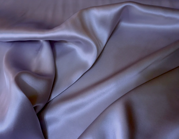 Lavender Purple Silk Satin