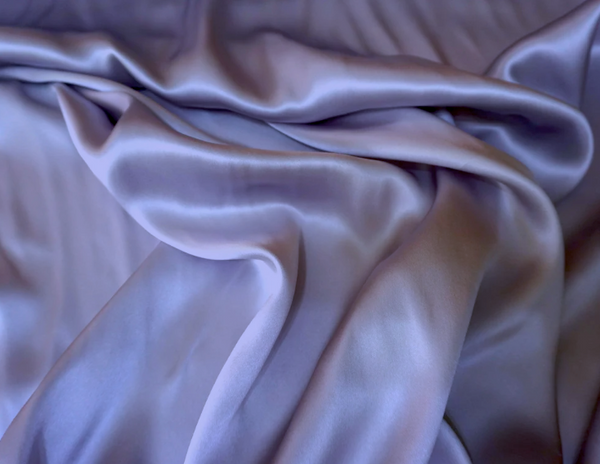 Lavender Purple Silk Satin