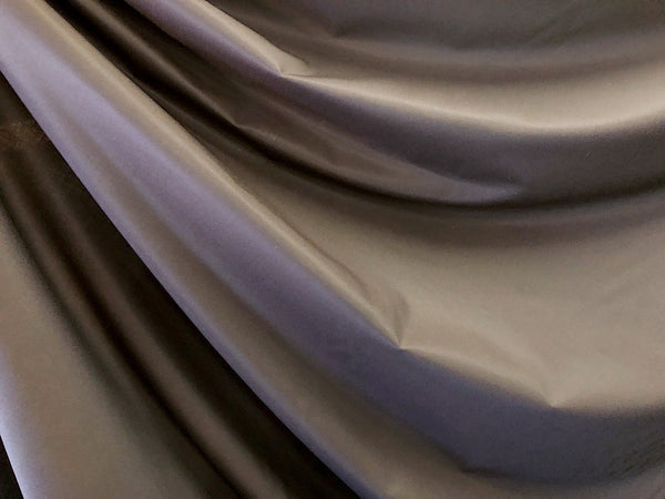 Silk Wool Dark Brown Gaberdine Suiting