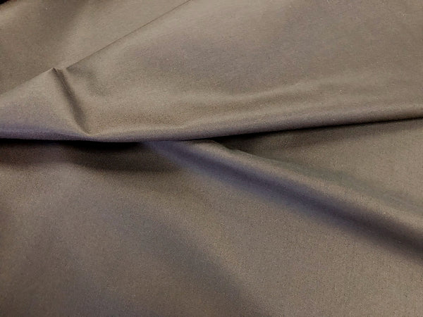 Silk Wool Dark Brown Gaberdine Suiting