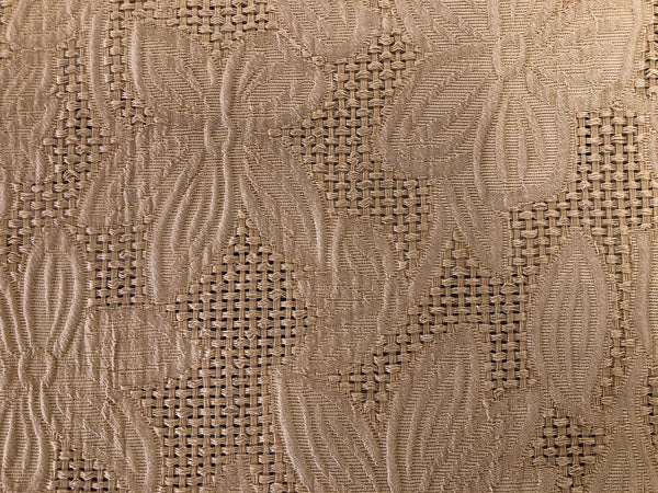 Rustic, Open Weave Silk Jacquard, Latte