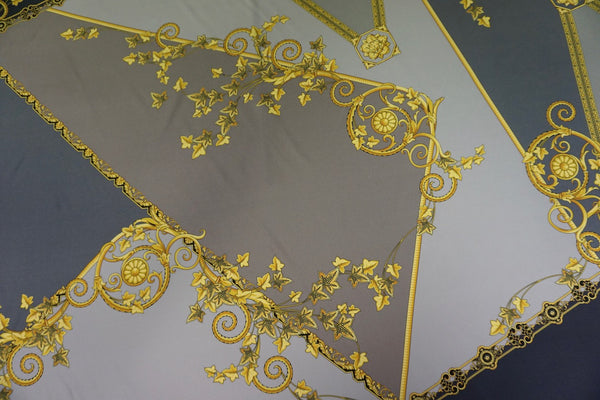 Printed Silk Twill, Baroque Cubism