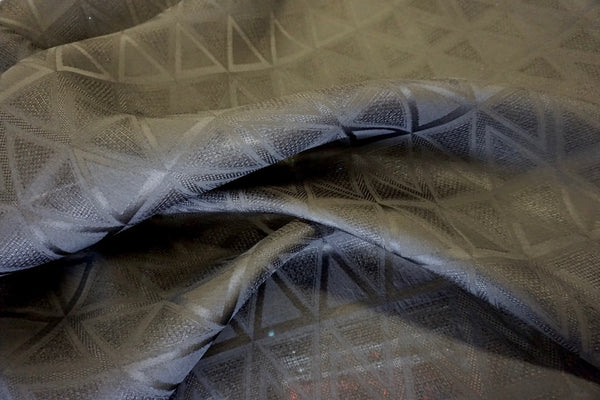 Black Bermuda Silk Jacquard