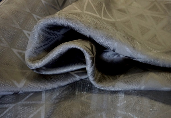 Black Bermuda Silk Jacquard