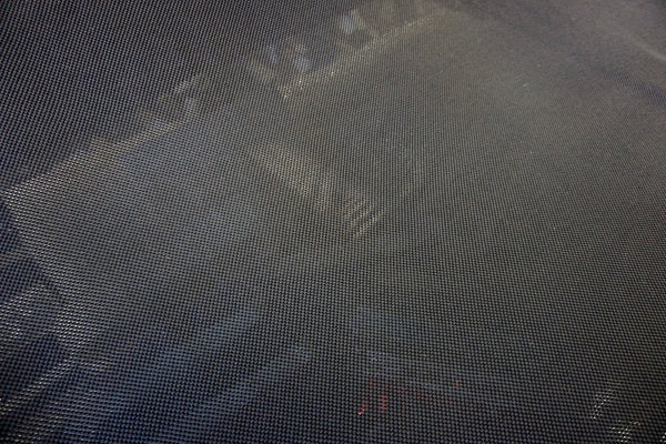 Textured Mesh Leno Weave, Charcoal Black