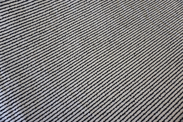 Bouclè Stripe Tweed Suiting, Black & White