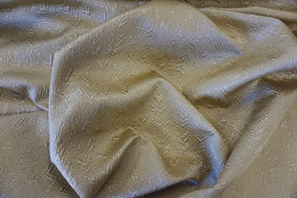 Silk Wool Blend Gold Jacquard Suiting