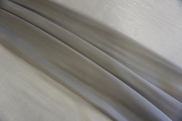 Plain Silk Chiffon, Pewter