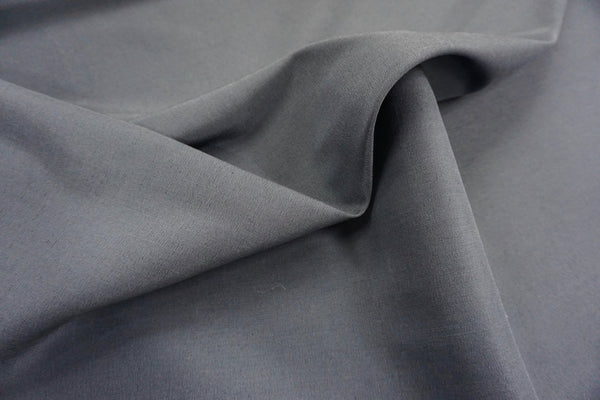 LAST PIECE: 2.7 MT  Fine Silk Blend Suiting, Prussian Navy Grey