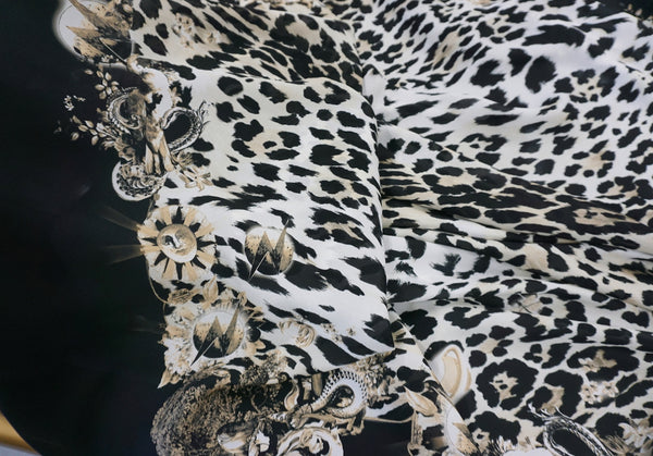 LAST PANEL- Wildly Surreal Print (2) on Silk Georgette