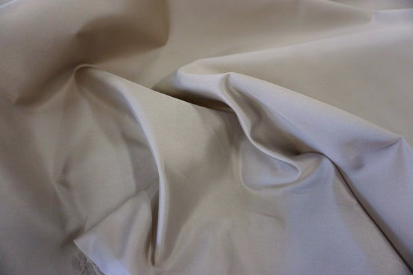 Twill Mikado Pure Silk, Light Taupe