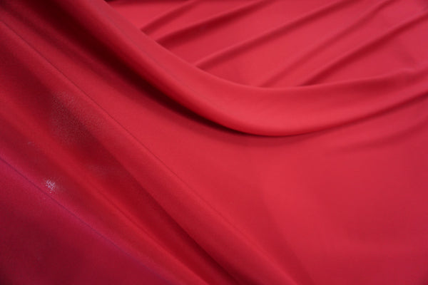 LAST PIECE: 1.45 MT  Crepe de Chine, Roberto Cavalli Collection, Deep Red