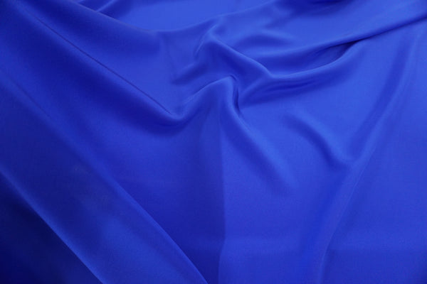 Crepe de Chine, Roberto Cavalli Collection, Royal Blue