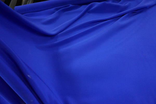 Crepe de Chine, Roberto Cavalli Collection, Royal Blue