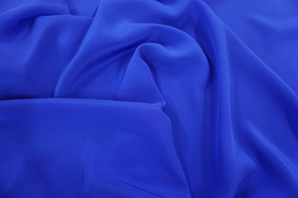 Crepe de Chine, Roberto Cavalli Collection, Royal Blue