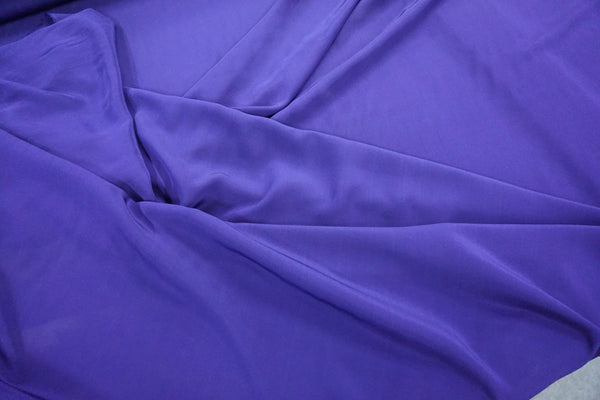 Crepe de Chine, Roberto Cavalli Collection, Indigo Blue